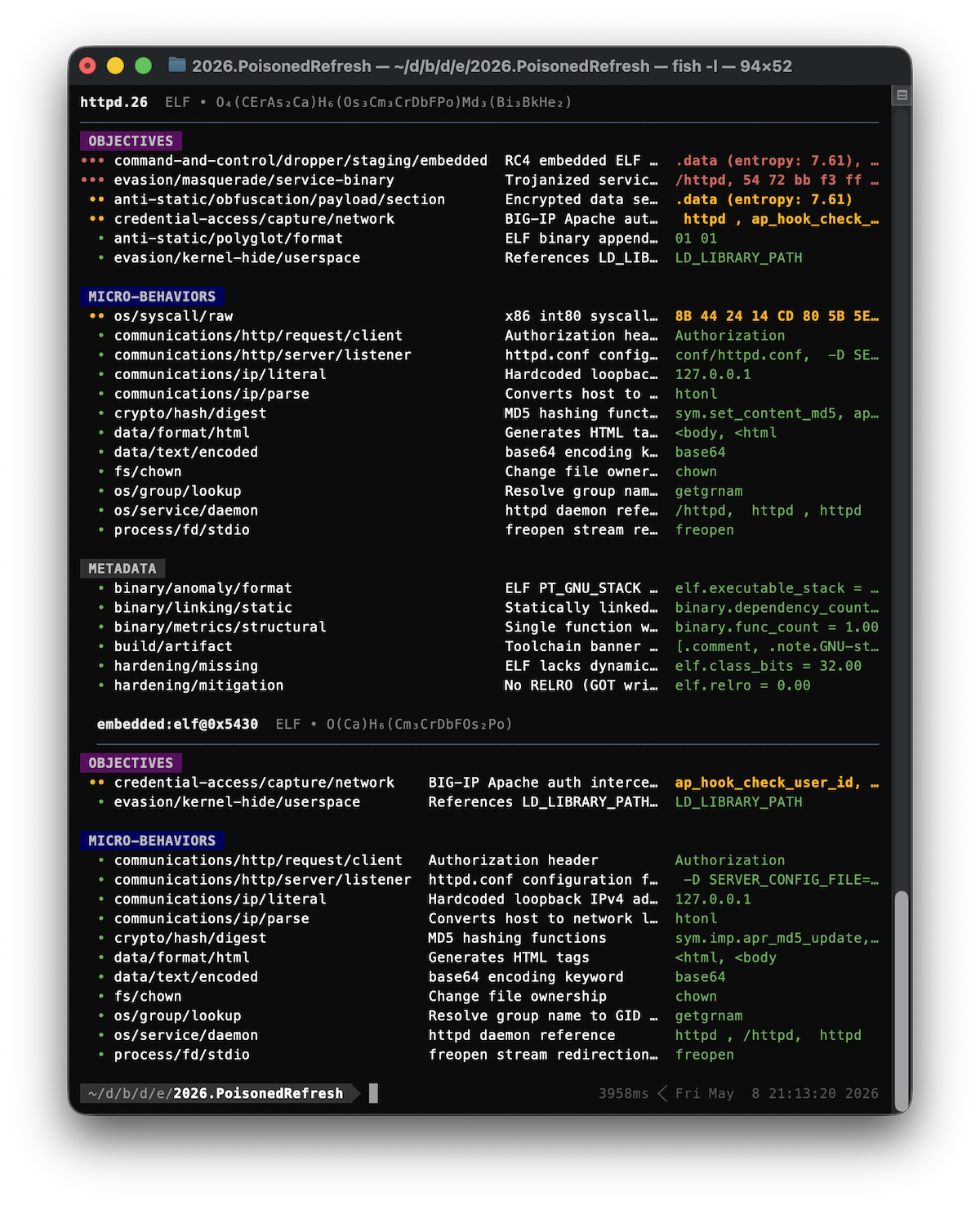 cleave analyze — capabilities of a single sample